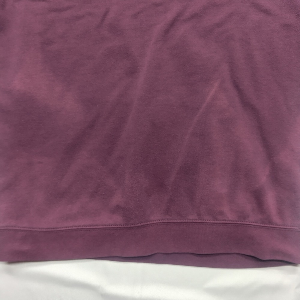 Vans Off The Wall Mens Small Maroon Burgundy Checkerboard Sleeve Pullover Hoodie - Picture 5 of 5